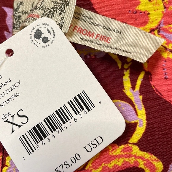 Free People Intimately Summer of Love Bandeau size XS Wine combo NWT - Picture 4 of 5